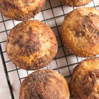 Cinnamon Donut Muffins (with Apples)