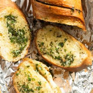 The Best Garlic Bread Baguette