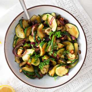 Sauteed Zucchini with Onions