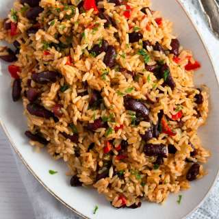 Quick Jamaican Rice and Peas (with Canned Beans)
