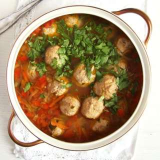 Vegetable Meatball Soup