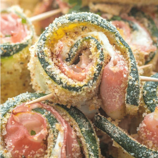 Baked Breaded Zucchini Roll-Ups