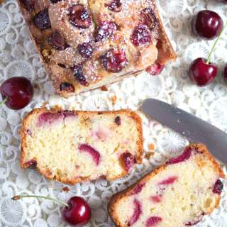 Fresh Cherry Loaf Cake