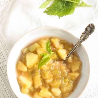 Stewed Rhubarb and Apples