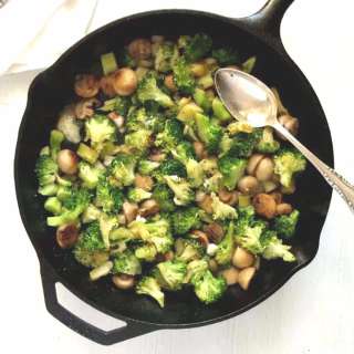 Broccoli Mushroom Blue Cheese Recipe
