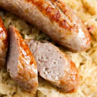 Brats with Sauerkraut