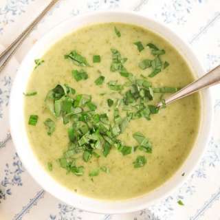 Wild Garlic and Potato Soup