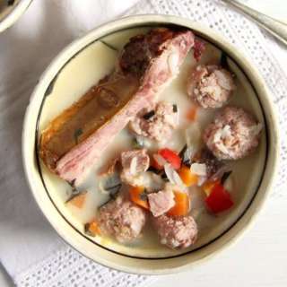 Romanian Meatball Soup - Ciorba de perisoare
