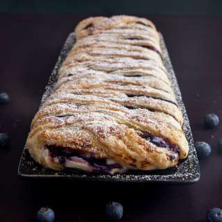 Easy Ricotta Blueberry Strudel