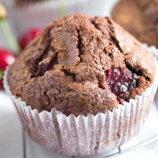 Easy Chocolate Cherry Muffins