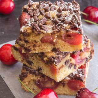 Chocolate Chip Cherry Blondies