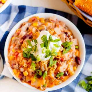 Slow Cooker Cowboy Potato Casserole