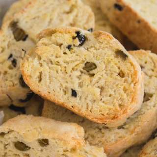 Savory Biscotti with Olives and Parmesan