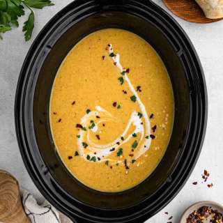 Crockpot Butternut Squash Soup