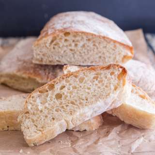 Traditional Italian Ciabatta Bread
