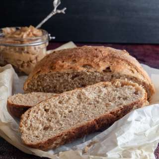 No Knead Peanut Butter Bread