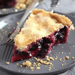 Rhubarb Blueberry Pie