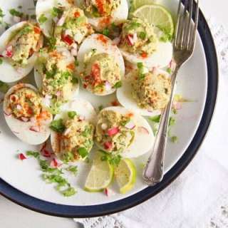 Mexican Deviled Eggs with Avocado