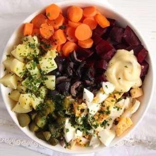 Salad Russe - Russian Salad Recipe