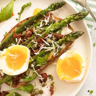 Eggs and Asparagus on Toast