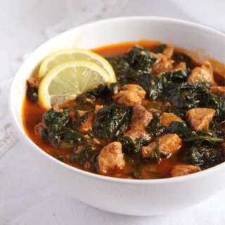 Pork and Spinach Stew