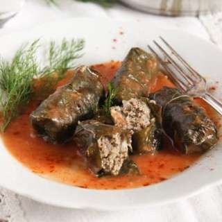 Turkish Sarma (Stuffed Vine Leaves)