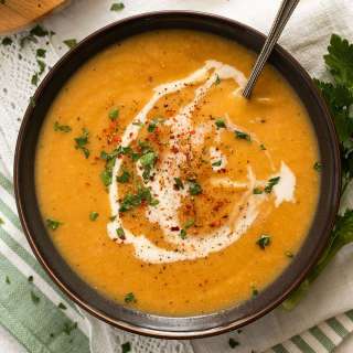 Creamy Parsnip Soup with Carrots