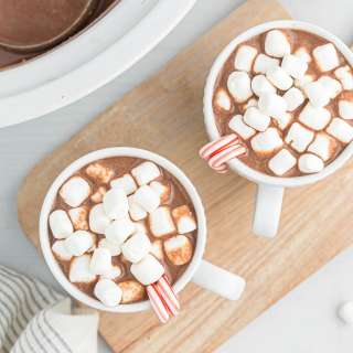 Crock Pot Peppermint Hot Chocolate