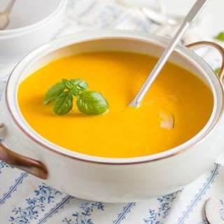 Carrot Ginger Soup with Coconut Milk