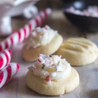 Peppermint Melting Moments Christmas Cookies