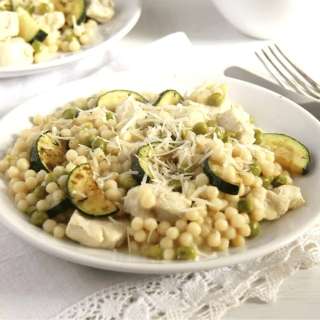Chicken Israeli Couscous with Zucchini