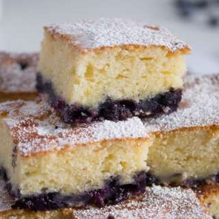 Lemon Blueberry Cake with Sour Cream