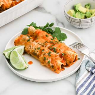 Slow Cooker Shredded Beef Enchiladas
