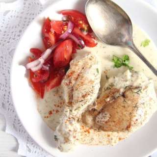Romanian Chicken in Cream Sauce