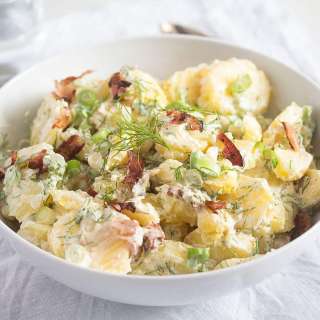 Sour Cream Potato Salad (Without Mayo)