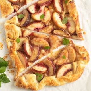 Puff Pastry Peach Galette