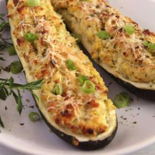 Vegetarian Stuffed Zucchini