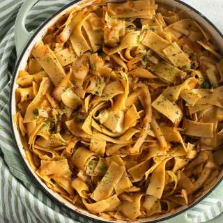 Hungarian Cabbage and Noodles - Haluski