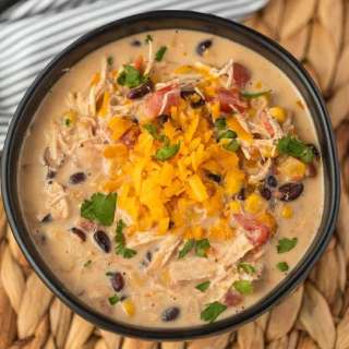 Crockpot Creamy Chicken Taco Soup Recipe