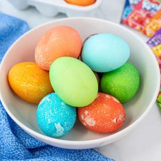 Easter Egg Dying with Kool Aid