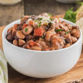 Homemade 3 Bean Vegetarian Chili
