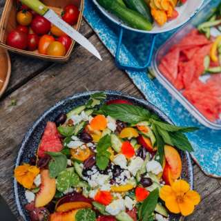 Watermelon Greek Salad