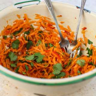Carrot Salad with Cilantro and Cinnamon