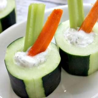 Cucumber Bites - easy after school snack
