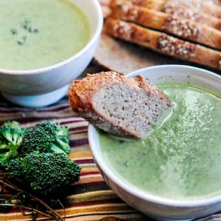 Creamy Broccoli Spinach Soup