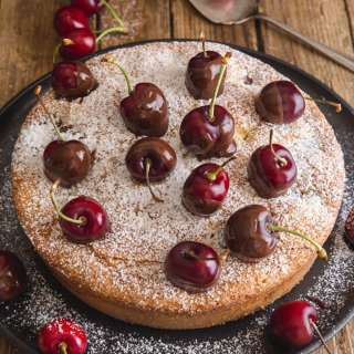 Homemade Fresh Cherry Cake