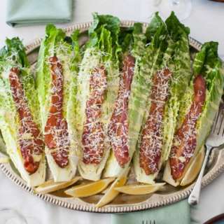Caesar Wedge Salad with Bacon & Parmesan