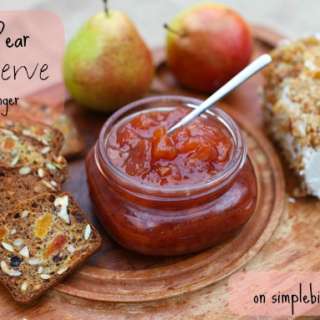 Cranberry Pear Conserve with Ginger