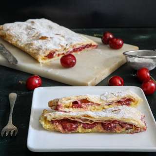 Creamy Cherry Strudel