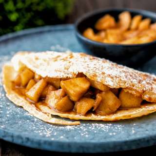 Apple Pie Cinnamon Crepes